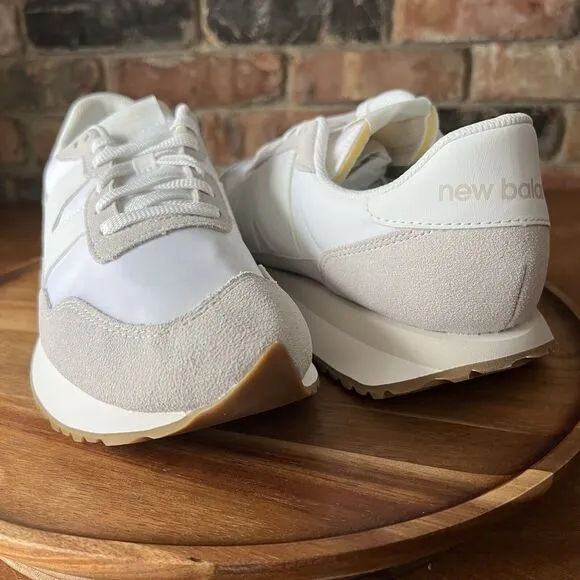 New Balance 237 Suede Cream Sneaker Shoes Nimbus Cloud White Womens 11.5 Mens 10
