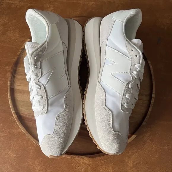 New Balance 237 Suede Cream Sneaker Shoes Nimbus Cloud White Womens 11.5 Mens 10