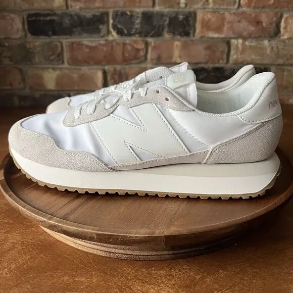 New Balance 237 Suede Cream Sneaker Shoes Nimbus Cloud White Womens 11.5 Mens 10