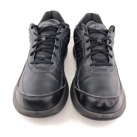 New Balance 577 Walker Black Leather Walking Shoes 13 B