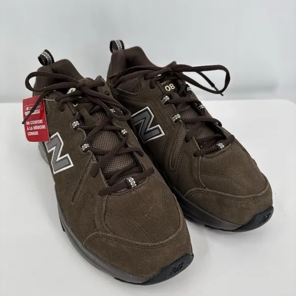 New Balance 608V5 Mens Size 12 M Athletic Comfort Shoes Brown Suede MX608UBS NEW
