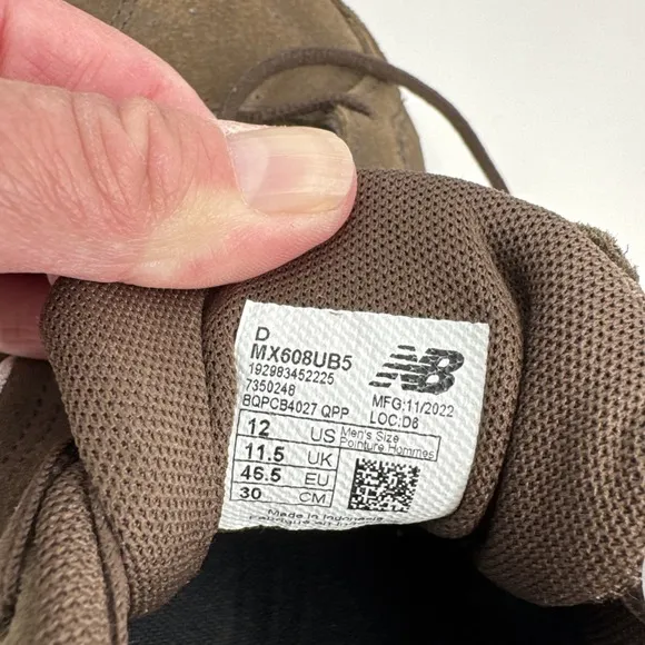 New Balance 608V5 Mens Size 12 M Athletic Comfort Shoes Brown Suede MX608UBS NEW