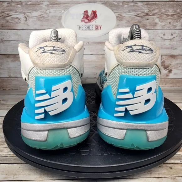 New Balance KAWHI Youth 6 Blue Christmas Athletic Basketball Shoes