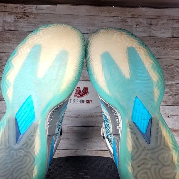 New Balance KAWHI Youth 6 Blue Christmas Athletic Basketball Shoes