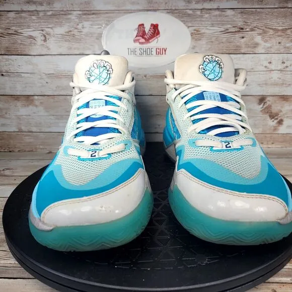 New Balance KAWHI Youth 6 Blue Christmas Athletic Basketball Shoes