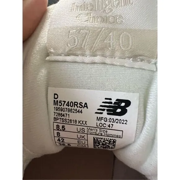 New Balance Men's White &amp; Pink Intelligence Choice Lace-Up Sneaker Shoes Size 8.