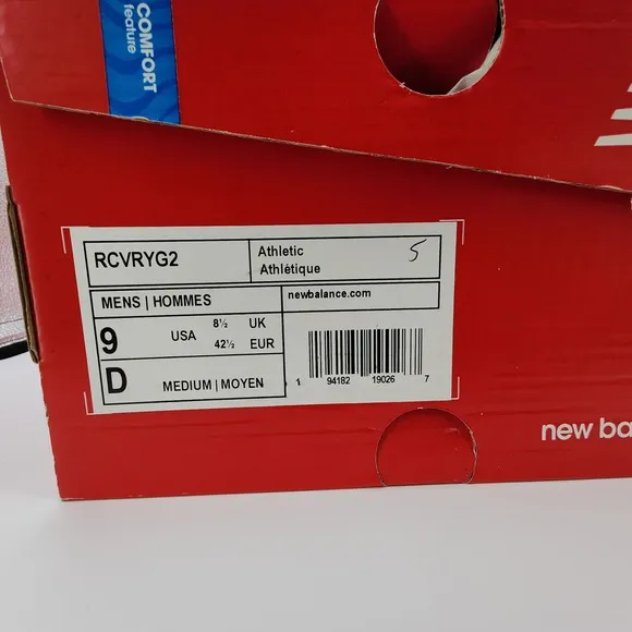 New Balance RCVRY G2 Shoes Mens 9 D Grey Recovery Lacrosse Sneakers NEW in Box