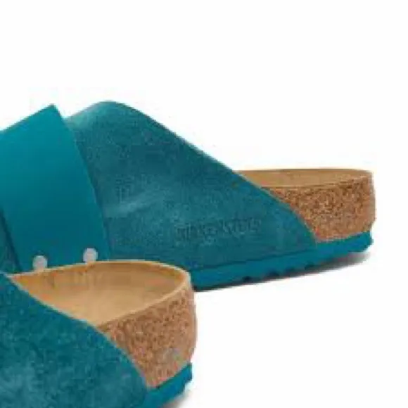 NEW Birkenstock Kyoto Sandal in Deep Turquoise size 43 Men’s 10