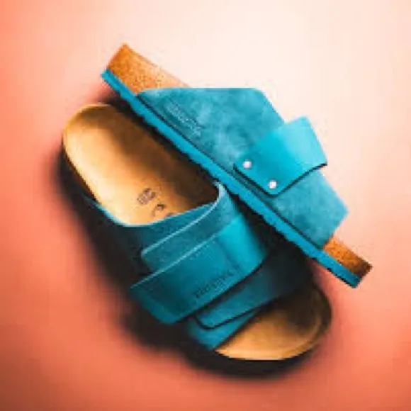 NEW Birkenstock Kyoto Sandal in Deep Turquoise size 43 Men’s 10