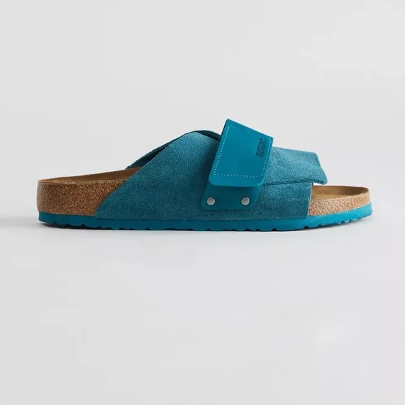 NEW Birkenstock Kyoto Sandal in Deep Turquoise size 43 Men’s 10