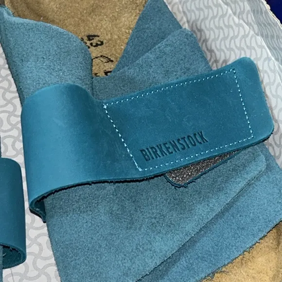 NEW Birkenstock Kyoto Sandal in Deep Turquoise size 43 Men’s 10
