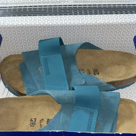 NEW Birkenstock Kyoto Sandal in Deep Turquoise size 43 Men’s 10