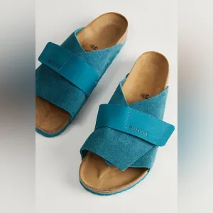 NEW Birkenstock Kyoto Sandal in Deep Turquoise size 43 Men’s 10