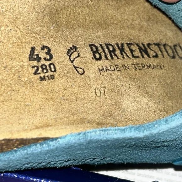 NEW Birkenstock Kyoto Sandal in Deep Turquoise size 43 Men’s 10