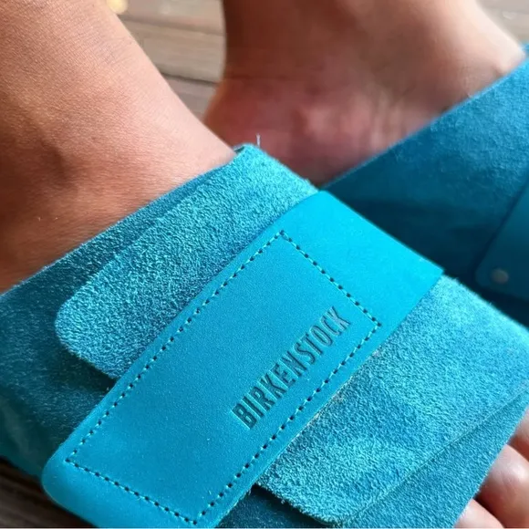 NEW Birkenstock Kyoto Sandal in Deep Turquoise size 43 Men’s 10