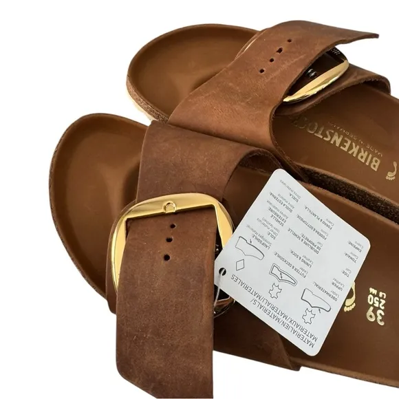 New! Birkenstock Madrid Big Buckle - Oiled Leather Sandals
