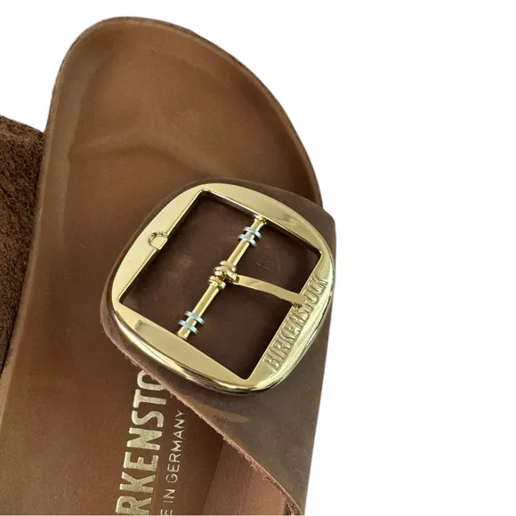 New! Birkenstock Madrid Big Buckle - Oiled Leather Sandals