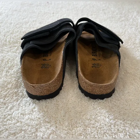 NEW BIRKENSTOCK Women's Uji Nubuck Suede Leather Sandals size 36 / 5
