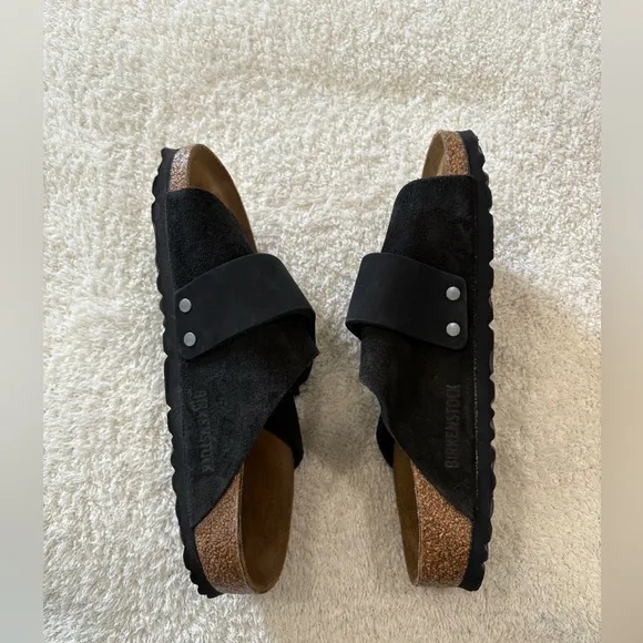 NEW BIRKENSTOCK Women's Uji Nubuck Suede Leather Sandals size 36 / 5