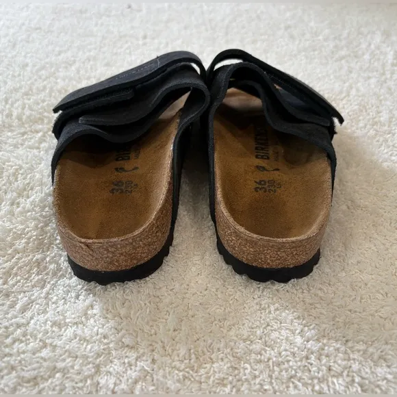 NEW BIRKENSTOCK Women's Uji Nubuck Suede Leather Sandals size 36 / 5
