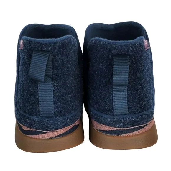 New Chaco Revel mid felt shoe slip on boots navy