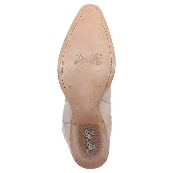 NEW DAN POST. ladies shay western cowboy boot booties in bone