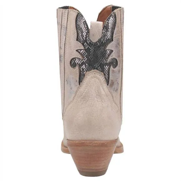 NEW DAN POST. ladies shay western cowboy boot booties in bone