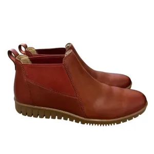 NEW! Dansko Womans 10.5 Louisa $165 Leather Ankle Boots Pull On COMFORT Red 41