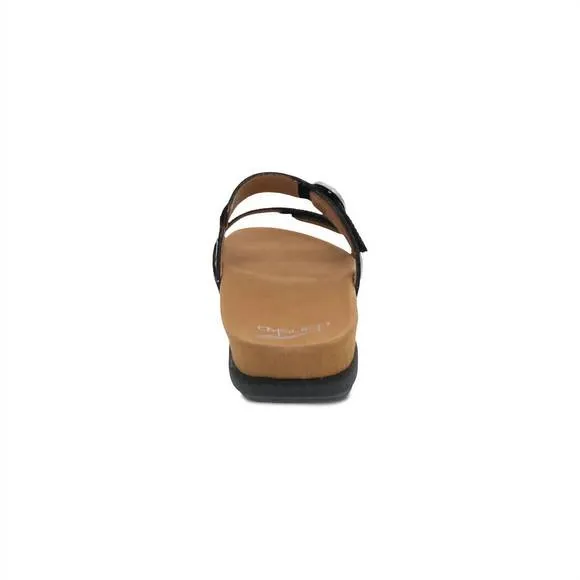 NEW DANSKO women's justine slip on two strap sandals in black