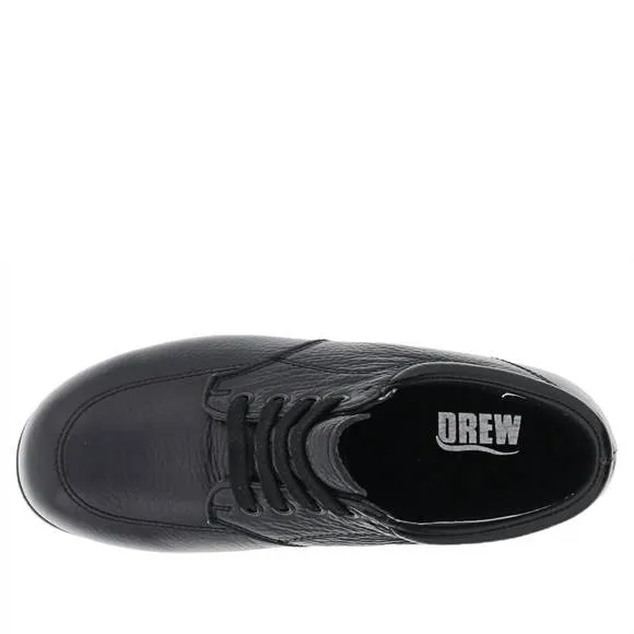 NEW DREW SHOES women's new villager shoe in black soft pebble