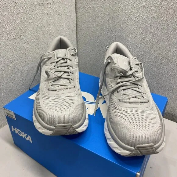 NEW HOKA Bondi 7 Running Shoes – Men’s Size 10 – Gray