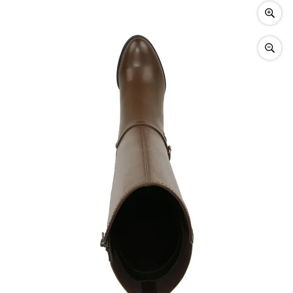 New in Box Naturalizer Uptown Knee High Brown Wide Calf heeled Leather Boots 12