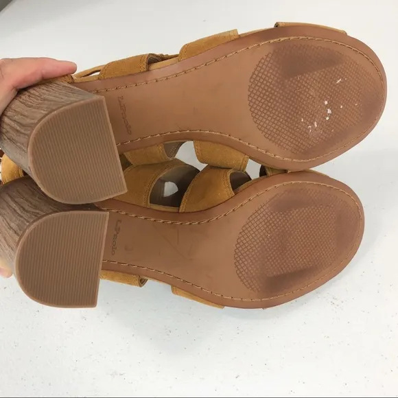 New L. Paolo blocked heel sandals size 8M (box J)