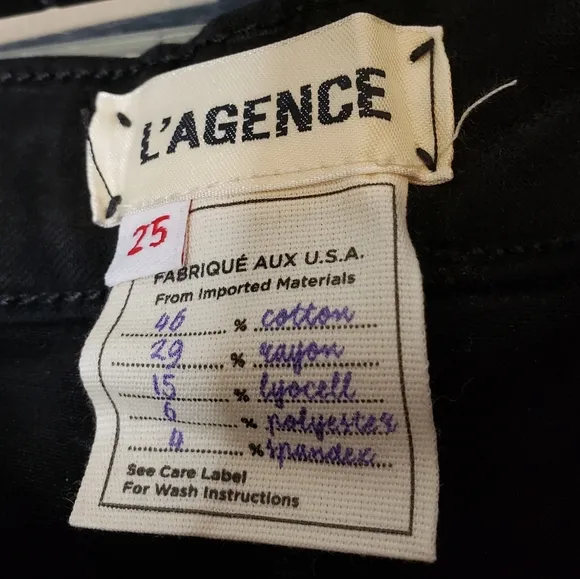 NEW L'AGENCE Sabine Jeans High Rise Ankle Zipper Luxury Womens Jeans Summer Chic