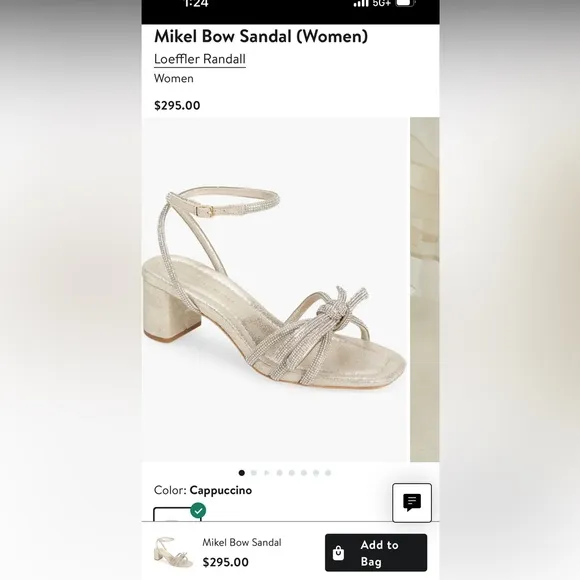 NEW Loeffler Randall Mikel Bow Sandals