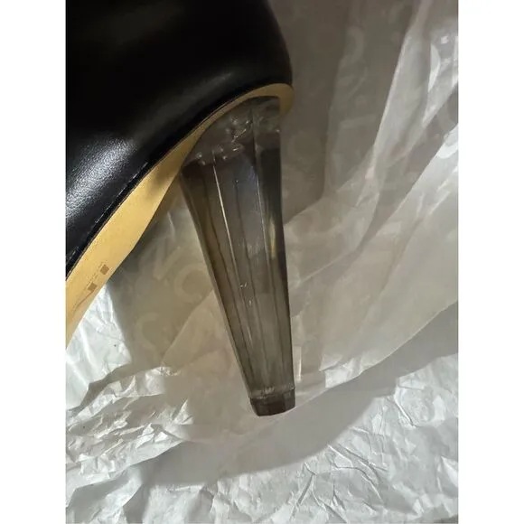 New Mateo for INC Black  International Concepts Charlotte Heeled Boots Size 10 N