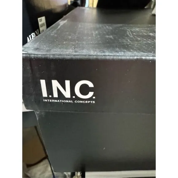 New Mateo for INC Black  International Concepts Charlotte Heeled Boots Size 10 N