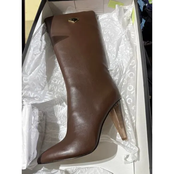 New Mateo for INC Brown International Concepts Charlotte Heeled Boots Size 8