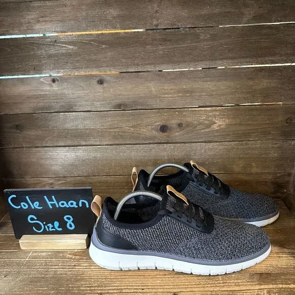 New Mens Cole‎ Haan Generation Zerogrand Stitchlite Knit Gray Sneakers Shoes 8 M