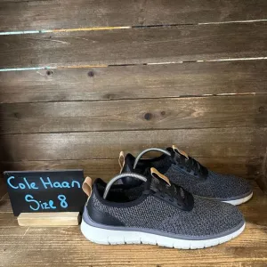 New Mens Cole‎ Haan Generation Zerogrand Stitchlite Knit Gray Sneakers Shoes 8 M