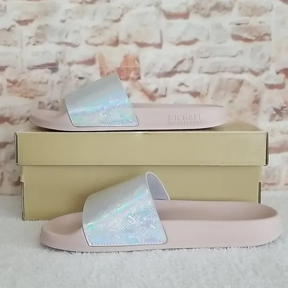 New Michael Kors Gilmore Slide Sandals