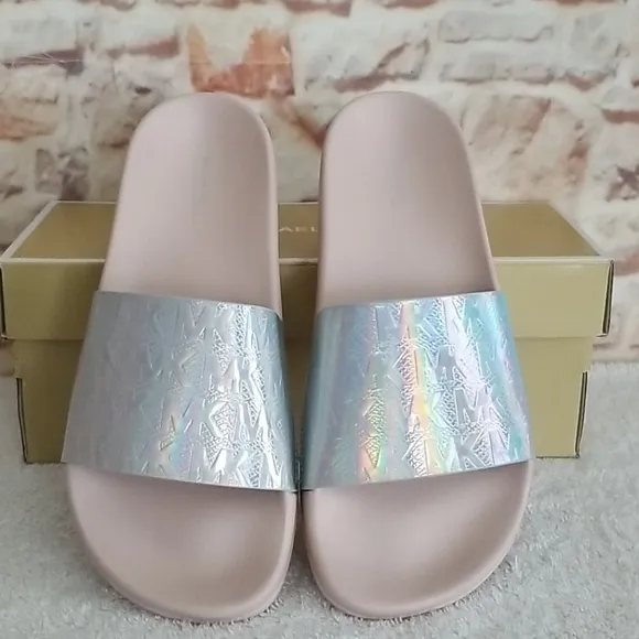 New Michael Kors Gilmore Slide Sandals
