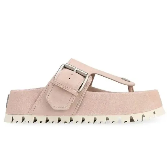 New NAKED WOLFE  Vixen Suede Sandals - Pink Sz 8