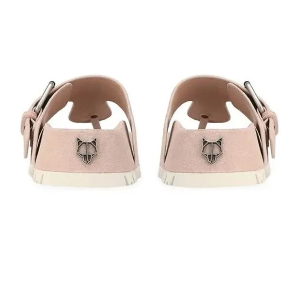 New NAKED WOLFE  Vixen Suede Sandals - Pink Sz 8