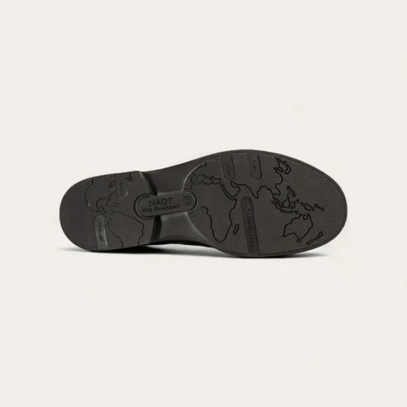 NEW NAOT men's director slip on shoes in black velvet nubuck black raven
