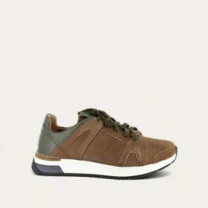 NEW NAOT men's magnify tie shoes - medium in antique brown/green