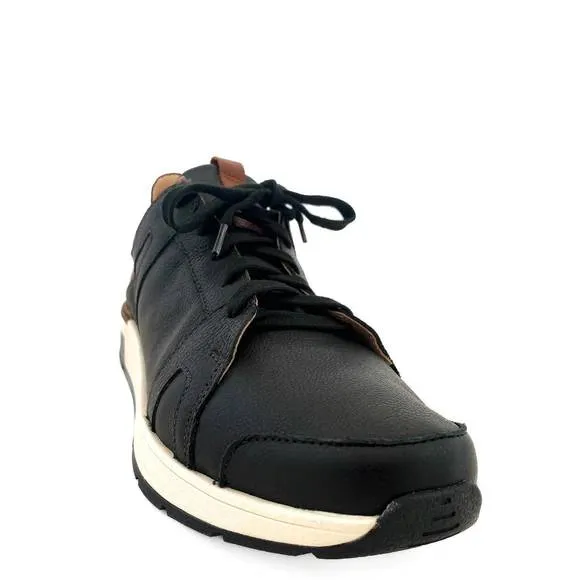 NEW NAOT men's magnify tie shoes - medium in black/chestnut leather
