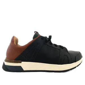 NEW NAOT men's magnify tie shoes - medium in black/chestnut leather