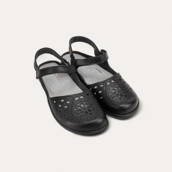 NEW NAOT women's arataki mary jane shoes - medium in black raven
