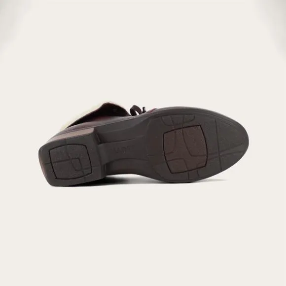 NEW NAOT women's pali booties in soft bordeaux leather
